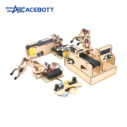 ESP32 Smart Factory Kit – Advanced Factory Education Kits for Teens : Smart Robotic Arm & Smart Sorting & Smart Warehourse
